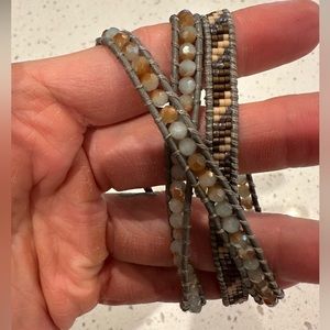 Victoria Emerson wrap bracelet boho bead crystal